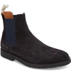 Common Projects Men's Calf Suede Chelsea Boots, Navy In Navy Suede