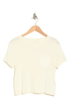 Madewell Rack Cotton Crop T-shirt In Lighthouse