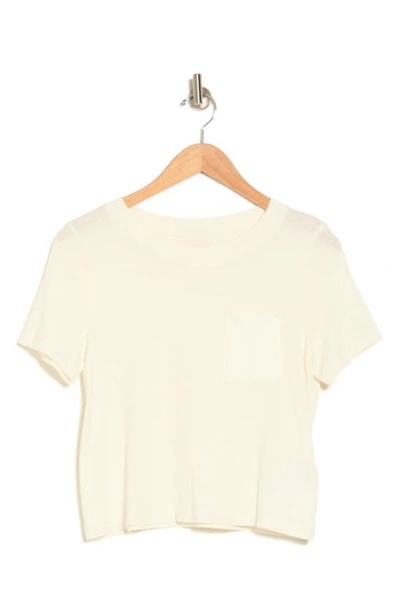 Madewell Rack Cotton Crop T-shirt In Lighthouse