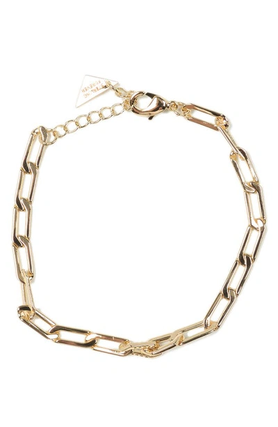 Sterling Forever Kinsley Cz Chain Bracelet In Gold