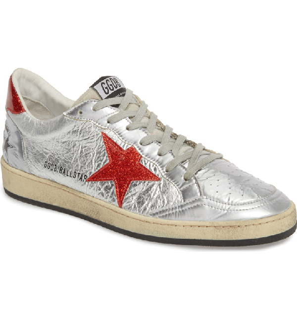 golden goose silver glitter star