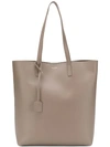 Saint Laurent Toy Shopping Leather Tote - Beige In Grey