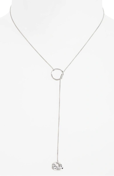 Faris Luro Lariat Necklace In Sterling Silver