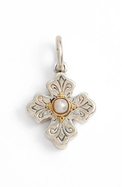 Konstantino Cultured Pearl Charm In Sterling Silver/ Pearl
