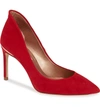 Ted Baker Savio Pointy Toe Pump In Red