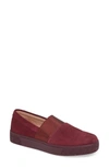 Taryn Rose Greta Slip-on Sneaker In Fig Suede