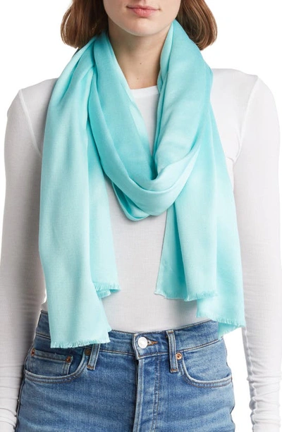 Vince Camuto Oversized Satin Pashmina Wrap In Blue Tint
