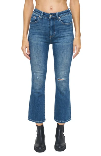 Pistola Lennon High Waist Ankle Bootcut Jeans In Plaza Distressed