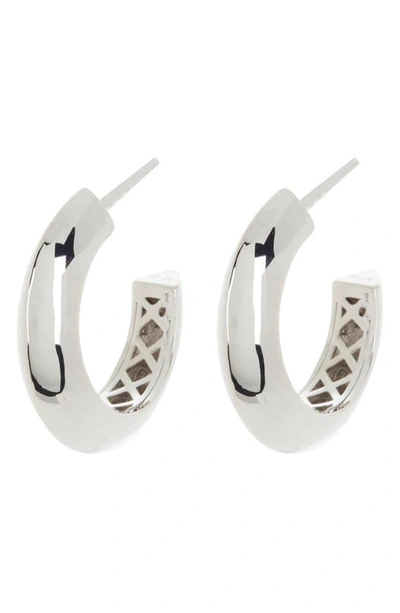 Sterling Forever Danika Hoop Earrings In Silver