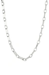 Sterling Forever Elara Chain Necklace In Silver