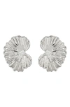 Sterling Forever Phoenix Stud Earrings In Silver