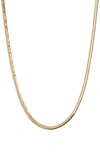 Sterling Forever Astrid Snake Chain Necklace In Gold