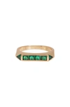 Sterling Forever Rayna Cz Ring In Gold