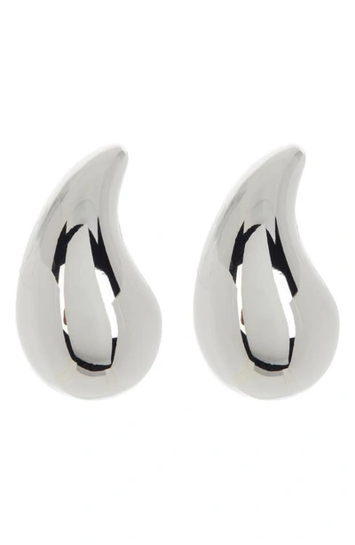 Sterling Forever Kimberly Teardrop Stud Earrings In Silver