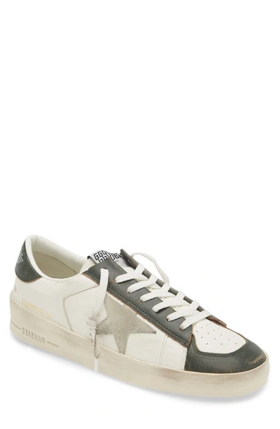 Golden Goose Super-star Sneaker In White/dark Green 10361
