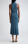 Cinq À Sept Rori Scrunch Neck Body-con Dress In Onyx