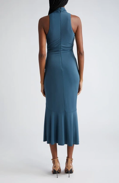 Cinq À Sept Rori Scrunch Neck Body-con Dress In Onyx