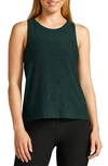 Beyond Yoga Featherweight Rebalance Tank In Midnight Green Heather