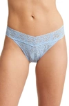 Hanky Panky Original Rise Thong In Partly Cloudy Blue