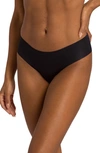 Hanro Invisible Stretch Cotton Hipster Panties In Black