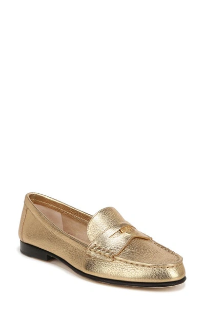 Veronica Beard Penny Loafer In Gold