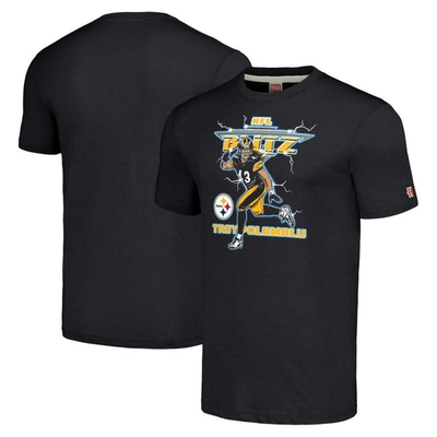 Homage Troy Polamalu Charcoal Pittsburgh Steelers Nfl Blitz Retired Player Tri-blend T-shirt