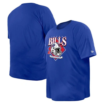 New Era Men's  Royal Buffalo Bills Big And Tall Helmet T-shirt