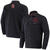 Darius Rucker Collection By Fanatics Black St. Louis Cardinals Ringstop Full-snap Shacket In Charcoal