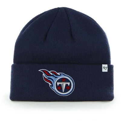 47 Kids' Youth ' Navy Tennessee Titans Basic Cuffed Knit Hat