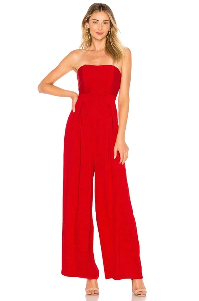Endless Rose X Revolve Strapless Jumpsuit In Red.