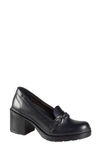 Sandro Moscoloni Leather Loafer Pump In Black