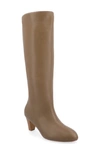 Journee Collection Jovey Tall Boots In Taupe