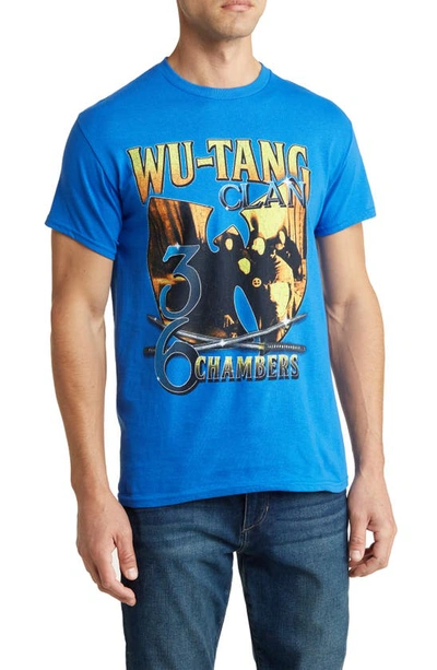 Merch Traffic Wu-tang Cotton Graphic T-shirt In Blue