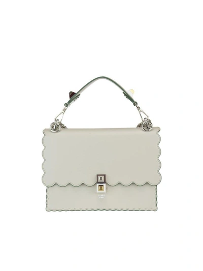 Fendi Kan I Shoulder Bag In Grigio Perla Palgrigio