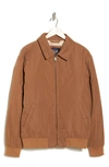 Dockers Microtwill Bomber Jacket In Emperador Brown