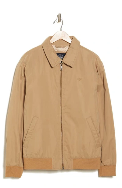 Dockers Microtwill Bomber Jacket In Harvest Gold