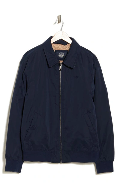 Dockers Microtwill Bomber Jacket In Navy