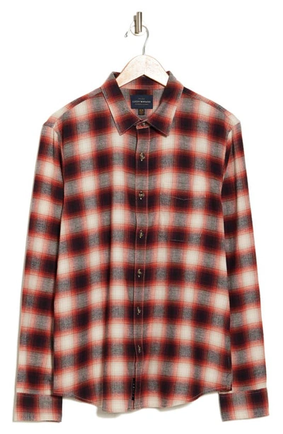 Lucky Brand San Gabriel Plaid Button-up Shirt In Red Plaid | ModeSens
