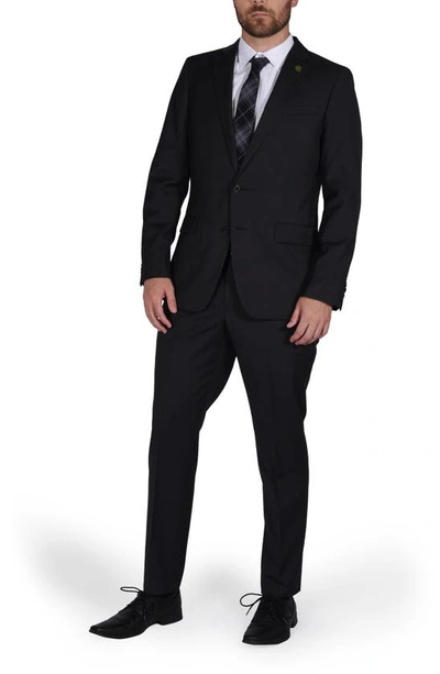 Cricketeer Wool Blend Suit In Charcoal