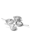 Caraway Non-toxic Ceramic Non-stick 7-piece Cookware Set With Lid Storage In Stainless Steel