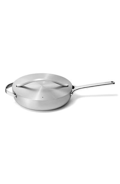 Caraway Nontoxic Ceramic Nonstick Sauté Pan With Lid In Stainless