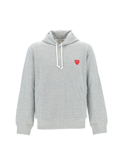 Comme Des Garçons Play Sweaters In Grey