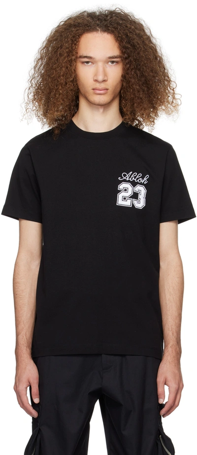 Off-white 23 Embroidered T-shirt In Black