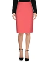 Armani Collezioni Knee Length Skirts In Coral