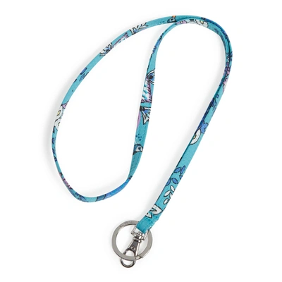 Vera Bradley Cotton Lanyard In Blue