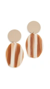 Bianca Mavrick Geology Earrings In Tan