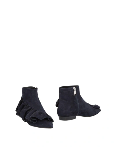 Jw Anderson Ankle Boot In Dark Blue