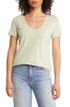 Caslon U-neck T-shirt In Olive China