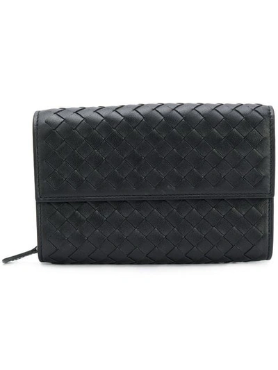 Bottega Veneta Woven Purse In Black