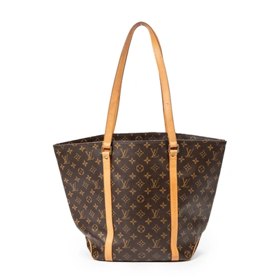 Pre-owned Louis Vuitton Sac Shopping Pm In Brown